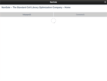 Tablet Screenshot of nangate.com